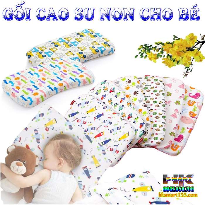Gối cao su non cho bé