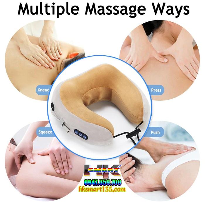 Gối chữ U massage cổ vai gáy