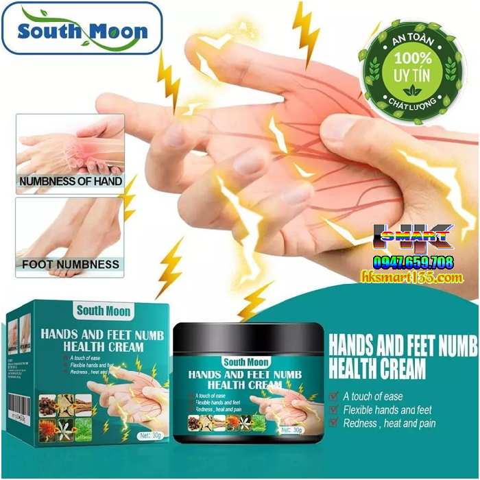 Hands And Feet Numb South Moon 30g- Kem Bôi Giảm Tê Bì Tay Chân, Đau Nhức Mỏi Tay Chân Giảm Chuột Rút