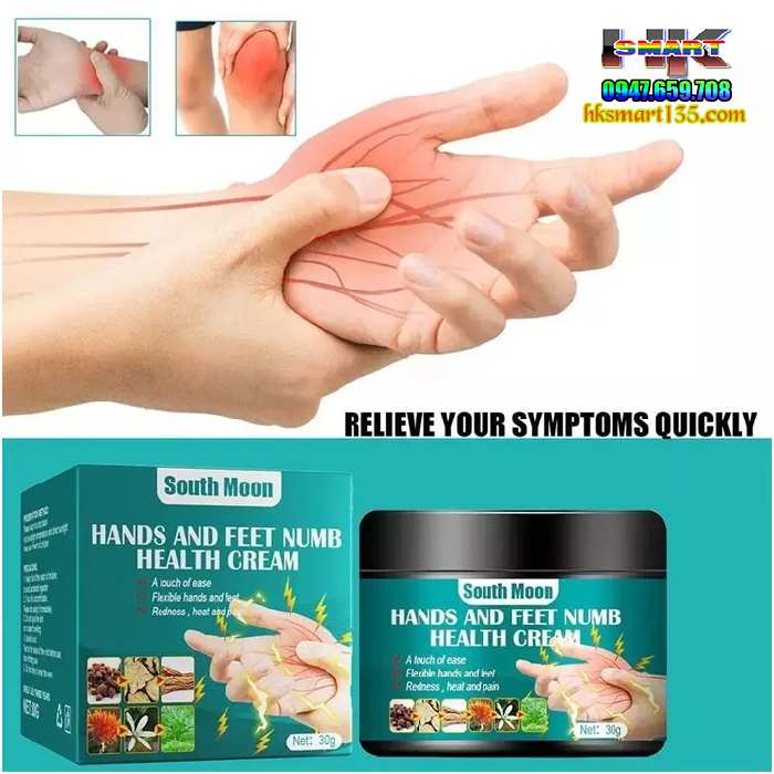 Hands And Feet Numb South Moon 30g- Kem Bôi Giảm Tê Bì Tay Chân, Đau Nhức Mỏi Tay Chân Giảm Chuột Rút