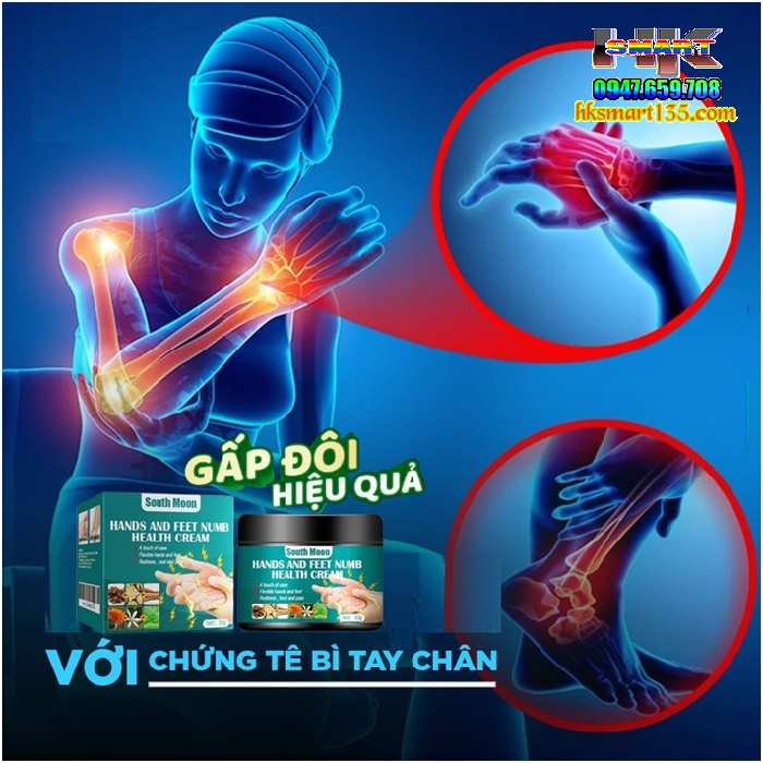 Hands And Feet Numb South Moon 30g- Kem Bôi Giảm Tê Bì Tay Chân, Đau Nhức Mỏi Tay Chân Giảm Chuột Rút
