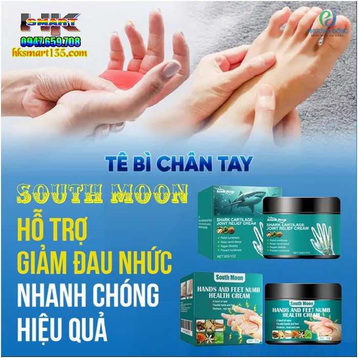 Hands And Feet Numb South Moon 30g- Kem Bôi Giảm Tê Bì Tay Chân, Đau Nhức Mỏi Tay Chân Giảm Chuột Rút