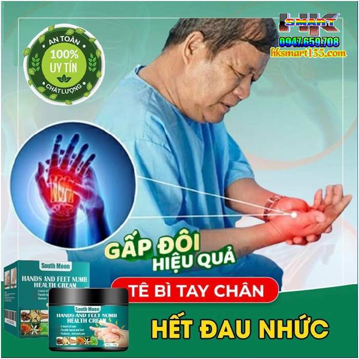 Hands And Feet Numb South Moon 30g- Kem Bôi Giảm Tê Bì Tay Chân, Đau Nhức Mỏi Tay Chân Giảm Chuột Rút