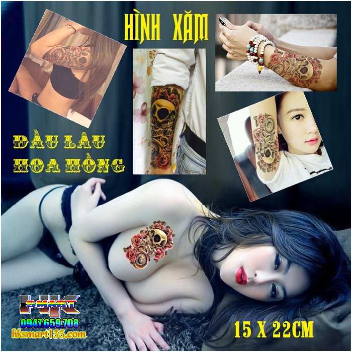 Hình Xăm Dán Tattoo Size To Cực Ngầu Gây Phát Sốt Cho Giới Trẻ