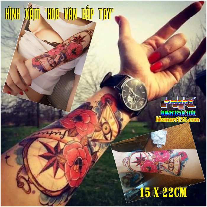 Hình Xăm Dán Tattoo Size To Cực Ngầu Gây Phát Sốt Cho Giới Trẻ
