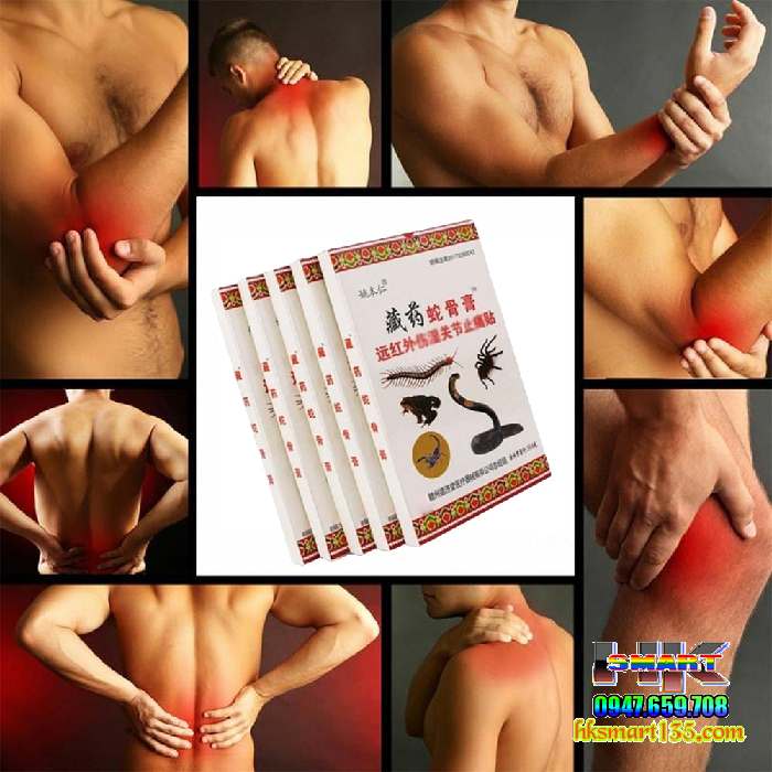 Hộp 12 Miếng dán giảm đau xương khớp, giảm đau bụng kinh