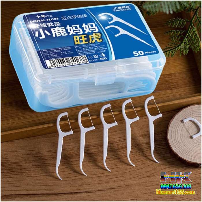 Hộp 50 tăm chỉ nha khoa