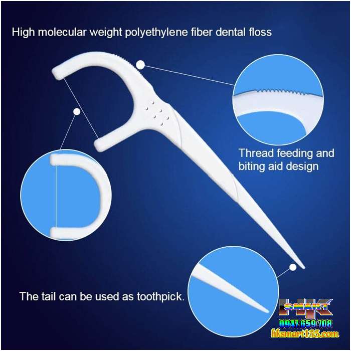 Hộp 50 tăm chỉ nha khoa