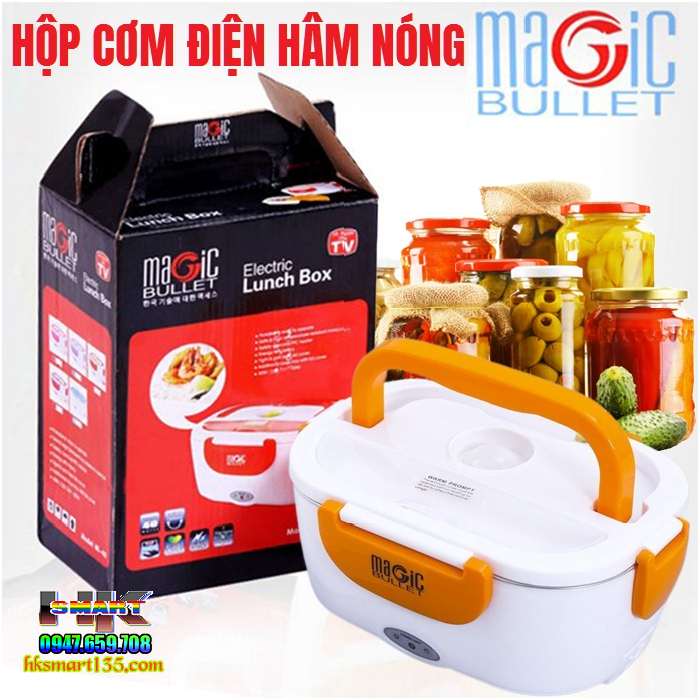 Hộp cơm điện magic bullet ruột inox