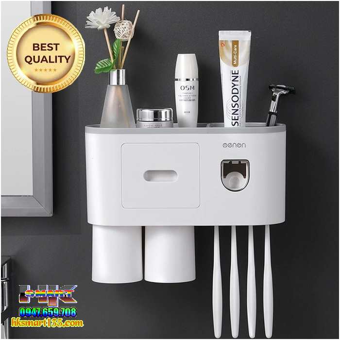 Hộp Đựng Bàn Chải Và Nhả Kem đánh răng tự động