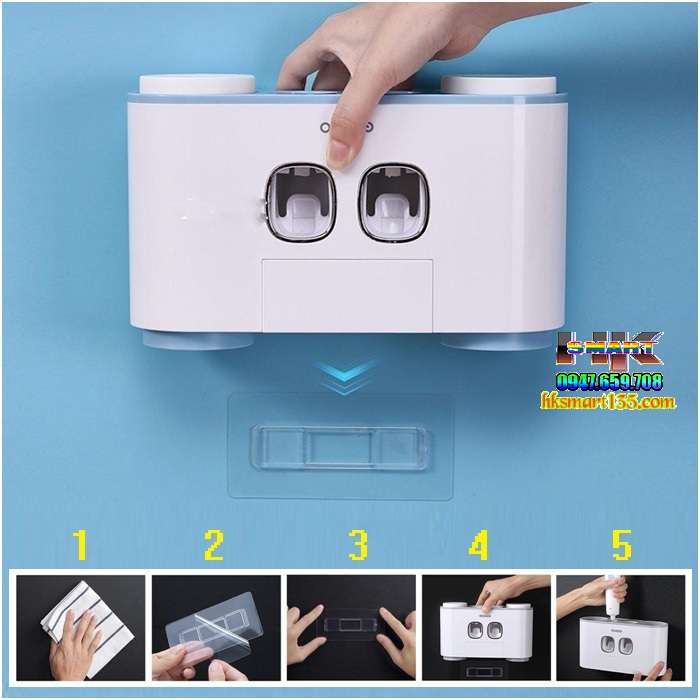 Hộp Đựng Bàn Chải Và Nhả Kem đánh răng tự động Ecoco