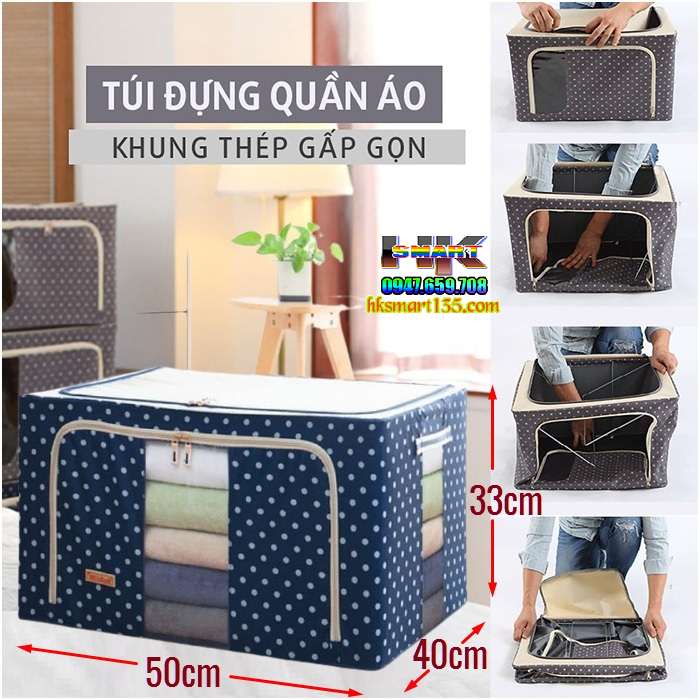 Tủ Vải Khung Thép Đựng Đồ Living Box Đa Năng