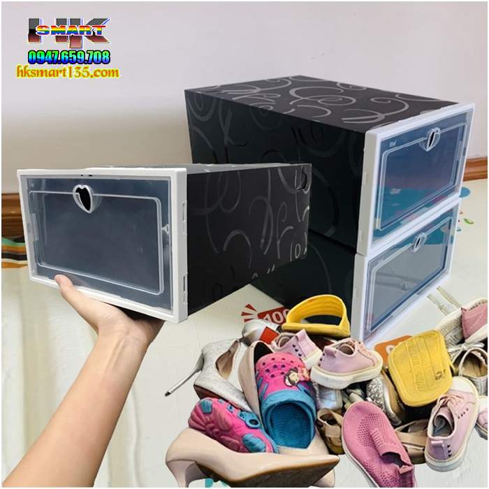 Hộp đựng giầy dép nhựa trong suốt