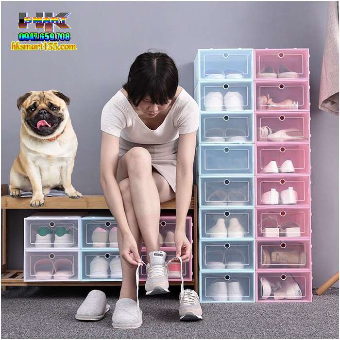 Hộp đựng giầy dép nhựa trong suốt