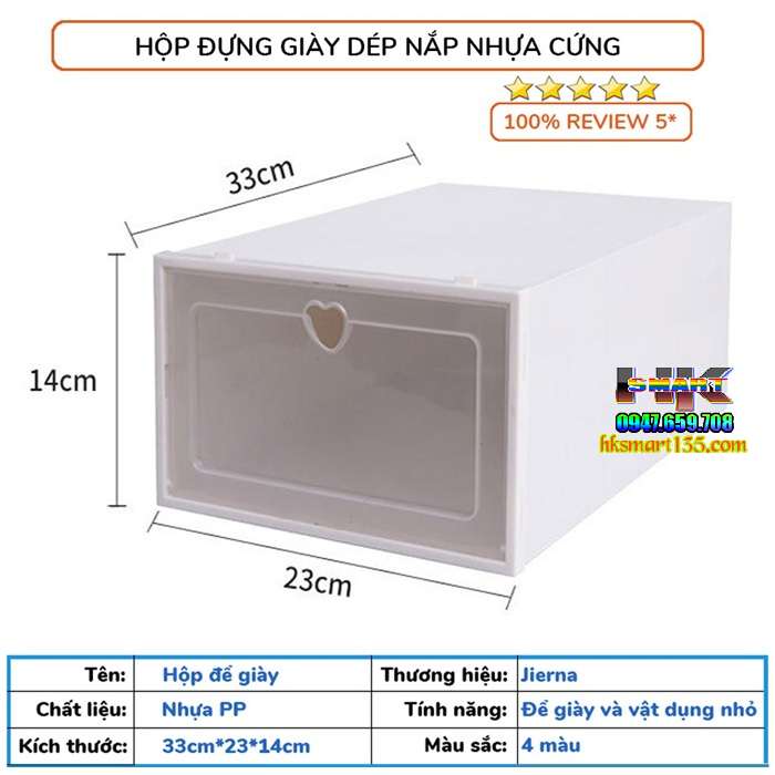 Hộp đựng giầy dép nhựa trong suốt