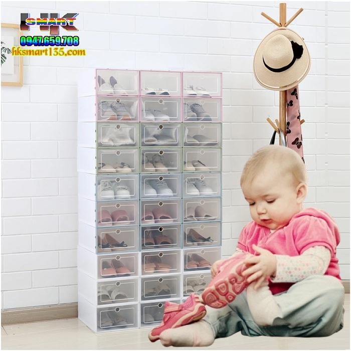 Hộp đựng giầy dép nhựa trong suốt