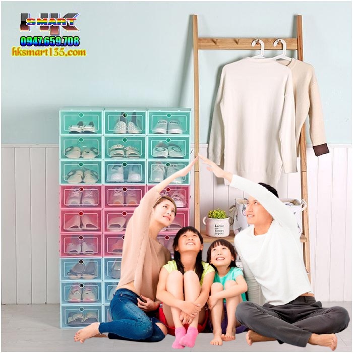 Hộp đựng giầy dép nhựa trong suốt