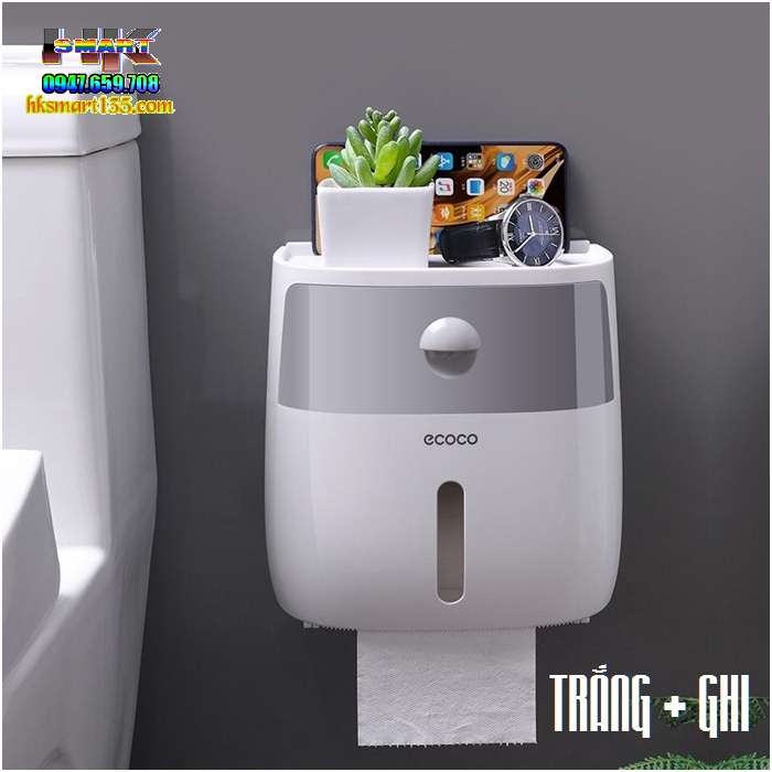 Hộp đựng giấy vệ sinh 3 in 1 ecoco