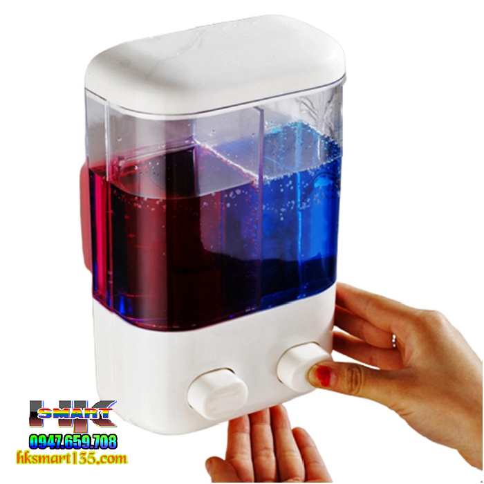 Hộp đựng nước rửa tay treo tường 2 ngăn