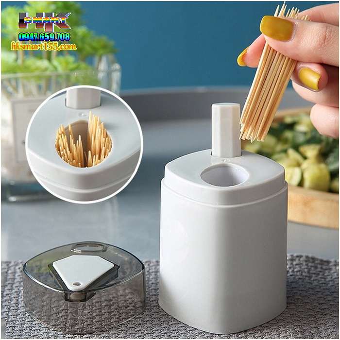 Hộp lọ đựng tăm xỉa răng tự động thông minh