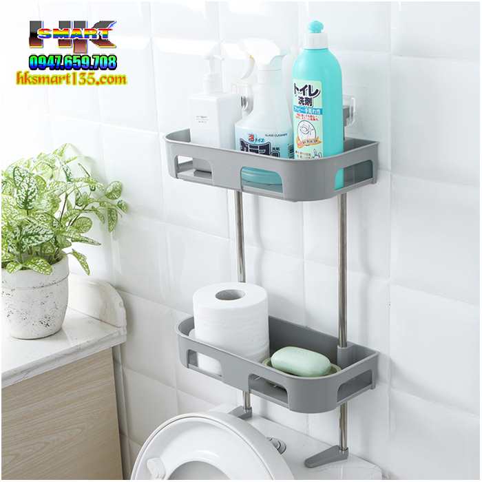 Kệ gắn dán tường để đồ đa năng 2 tầng