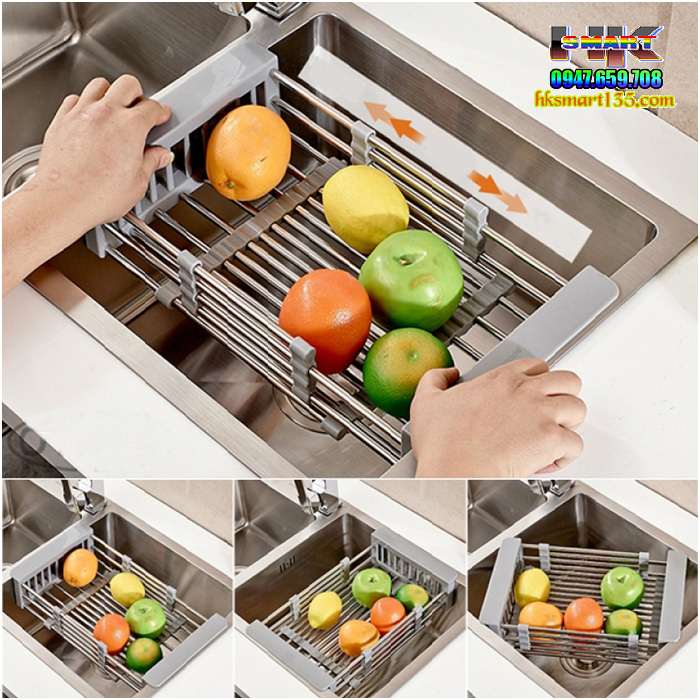 Rổ Kệ Đa Năng Co Giãn