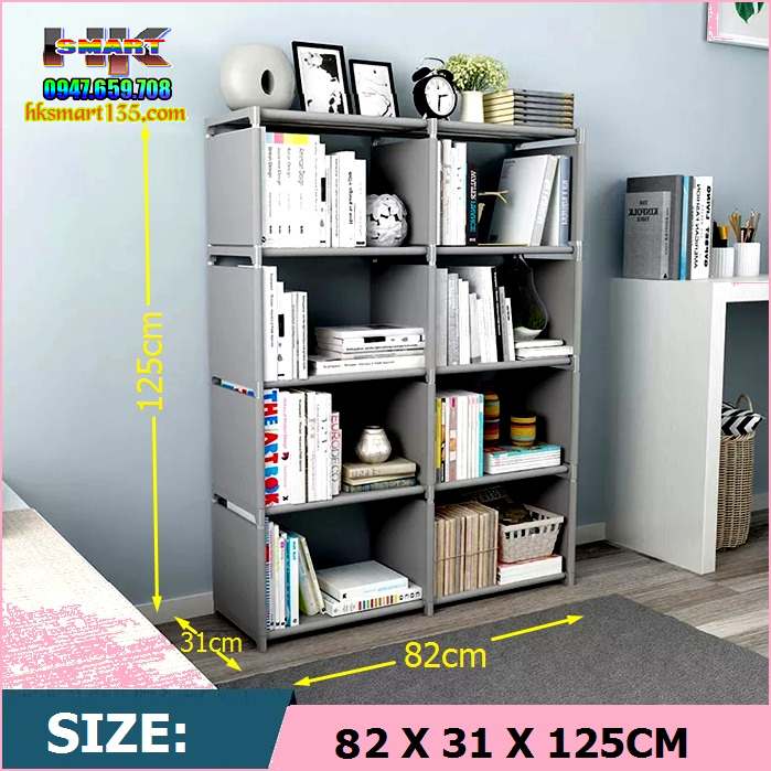 Kệ để sách lắp ghép 4 tầng