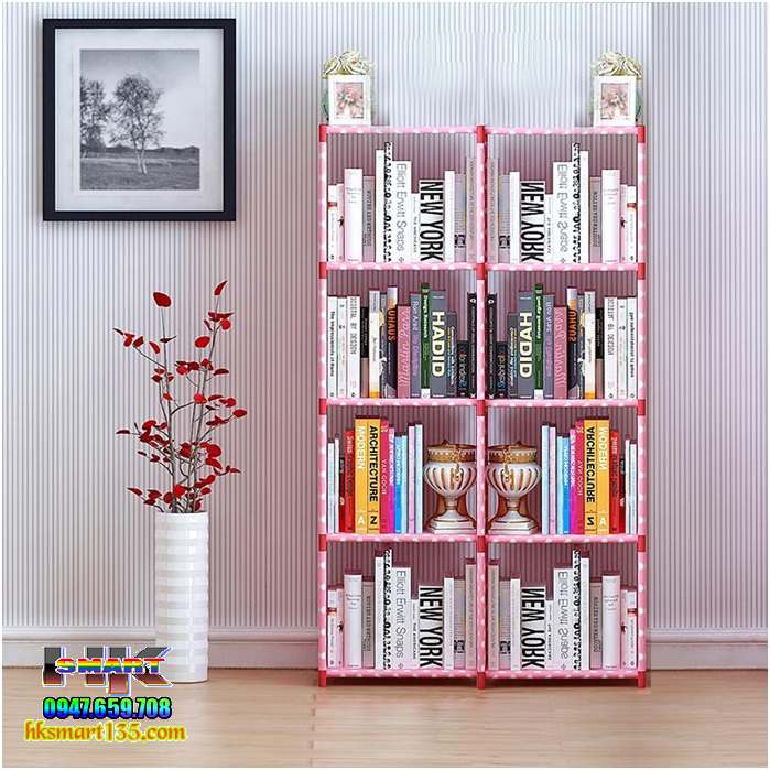 Kệ để sách lắp ghép 4 tầng