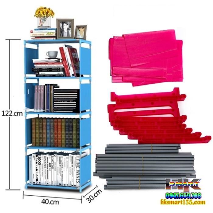 Kệ để sách lắp ghép 4 tầng