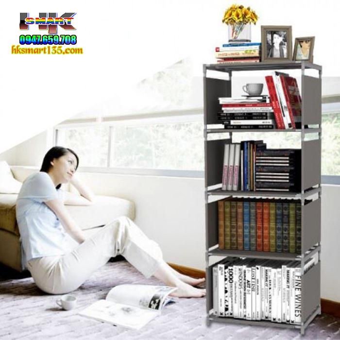 Kệ để sách lắp ghép 4 tầng