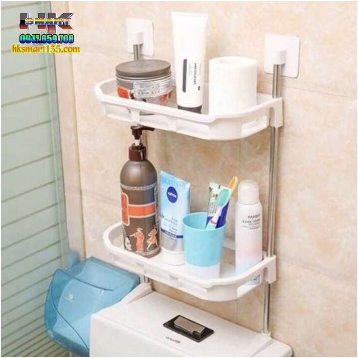 Kệ gắn dán tường để đồ đa năng 2 tầng