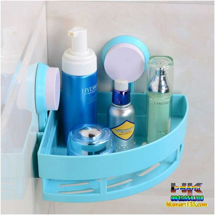 Kệ treo góc nhà tắm hút chân không