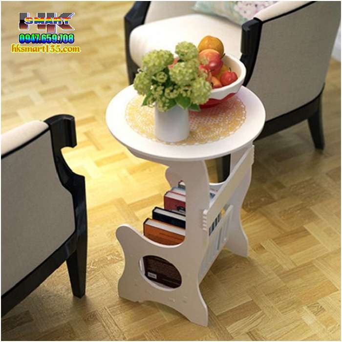 Kệ Bàn Tròn Có Ngăn Để Sách