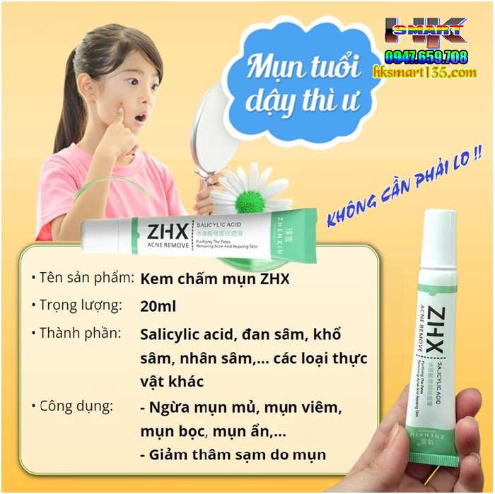 Kem Acid Salicylic ZHX 20Gr Trị Mụn Trứng Cá