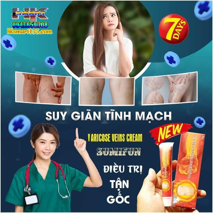Kem Chống Suy Giãn Phồng Tĩnh Mạch Varicose Veins Cream Sumifun 20Gr