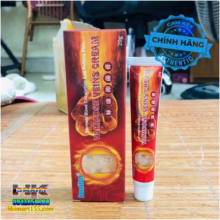 Kem Chống Suy Giãn Phồng Tĩnh Mạch Varicose Veins Cream Sumifun 20Gr