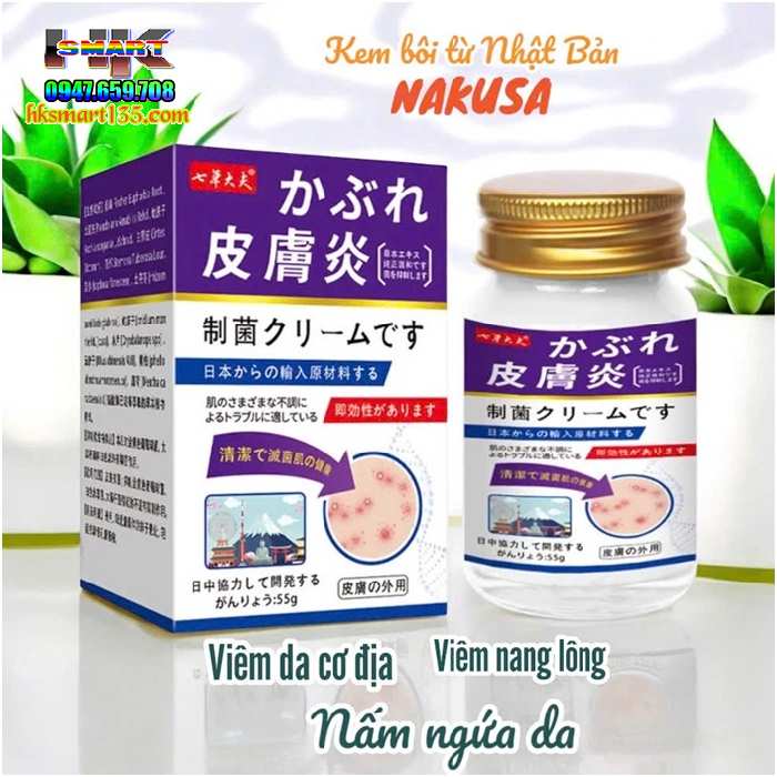 Kem bôi Nakusa đặc trị viêm da cơ địa, á sừng, vảy nến đến từ Nhật Bản