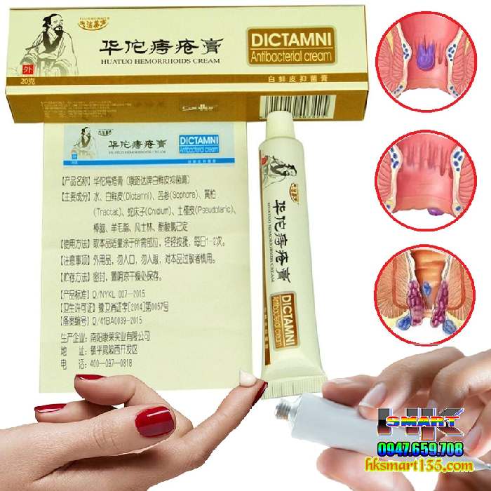 Kem bôi trĩ nứt kẽ Hậu Môn Dictamni Antibacterial Cream