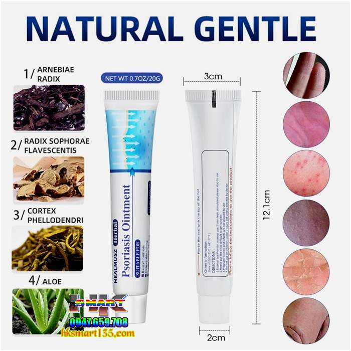 Kem bôi vảy nến HEALMUSZ Psoriasis Ointment xuất Mỹ