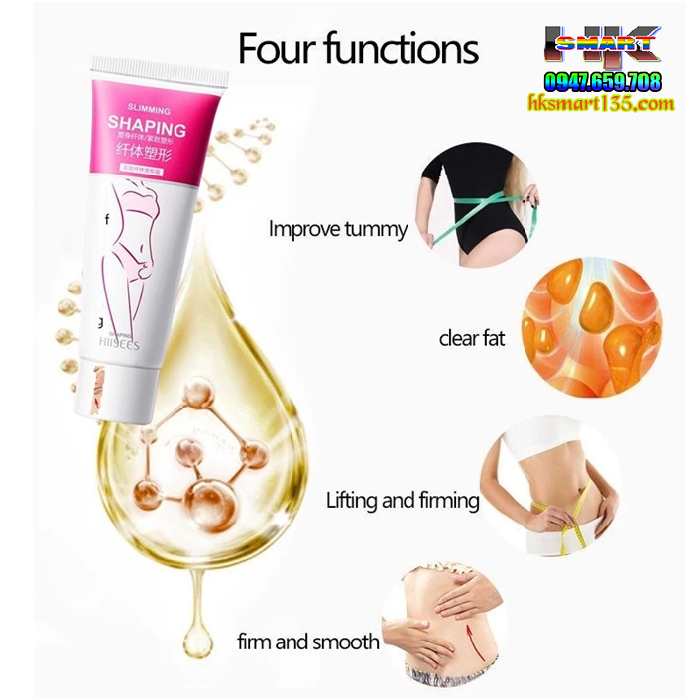 Kem Đốt Cháy Mỡ Giảm Béo Chuyên Nghiệp Hiisees 40gr- Tiêu Mỡ Giảm Béo Toàn Thân Hiệu Quả