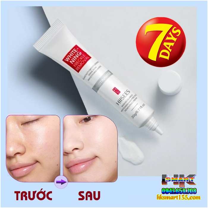 Kem Dưỡng Ẩm Trắng Da Và Chống Nhăn Hiisees Whitening