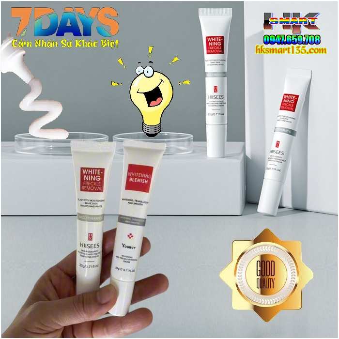 Kem Dưỡng Ẩm Trắng Da Và Chống Nhăn Hiisees Whitening