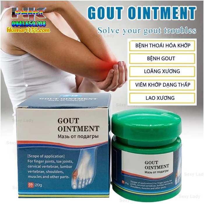 Kem Giảm Đau Sưng Gout Khớp Ngón Tay Và Ngón Chân Pain Relief Cream/gout Ointment/20g