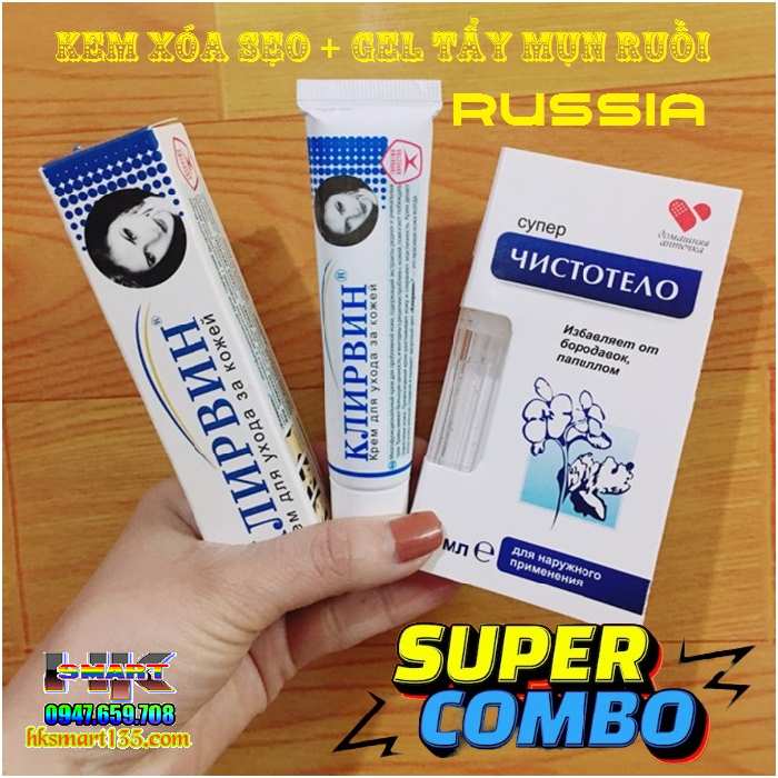 Kem Làm Mờ Thâm Sẹo, Giảm Thâm Nám Tàn Nhang Klirvin Của Nga