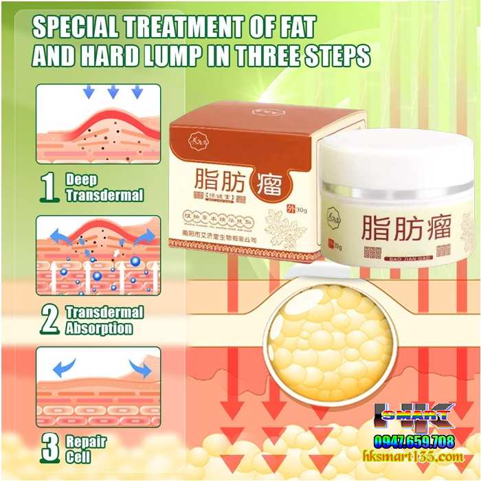 Hũ Kem Thảo Mộc Loại Bỏ Đánh Tan U Mỡ Bướu Cổ Nanyang Lipoma 30gr