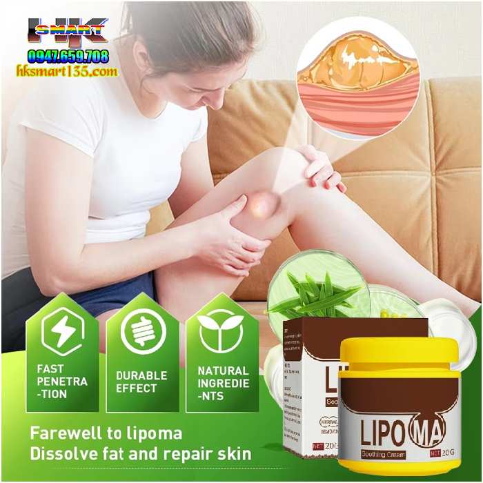 Hũ Kem Thảo Mộc Loại Bỏ Đánh Tan U Mỡ Bướu Cổ Shoothing Lipoma 20gr