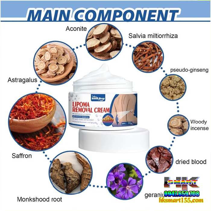 Hũ Kem Thảo Mộc Loại Bỏ Đánh Tan U Mỡ Bướu Cổ ShootMoon Lipoma 50gr