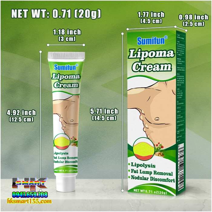 Kem Loại Bỏ Đánh Tan U Mỡ Bướu Cổ Tuyến Giáp Dưới Da Sumifun Lipoma Lipolysis 20gr