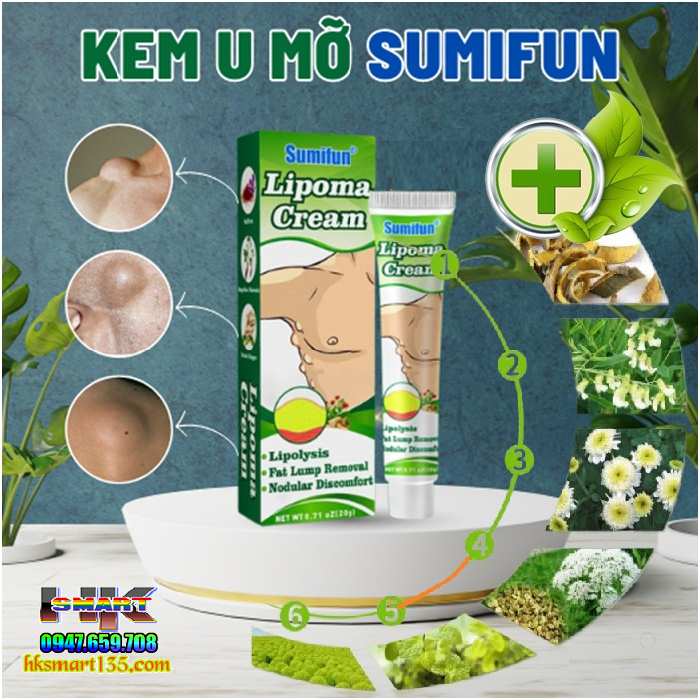 Kem Loại Bỏ Đánh Tan U Mỡ Bướu Cổ Tuyến Giáp Dưới Da Sumifun Lipoma Lipolysis 20gr