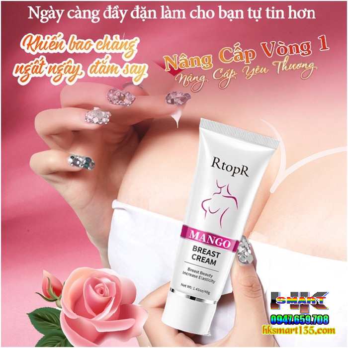 Kem Massage Săn Chắc Và Nâng Ngực Nở Ngực Cho Nữ Rtopr 40gr Thương Hiệu Đỉnh Cao